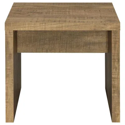 Coaster Lynette Square Engineered Wood End Table Mango