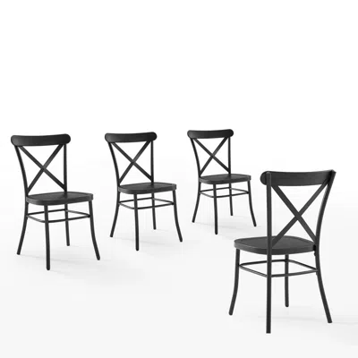 Crosley Brands Camille 4-piece Metal Dining Chair Set