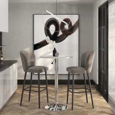 Creative Images White Wood Bar Table