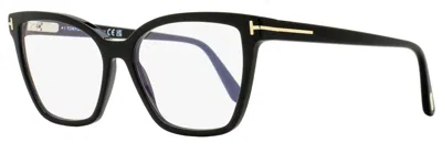 Tom Ford Blue Light Block Cat Eye Ladies Eyeglasses Ft5949-b 001 56 In Multi