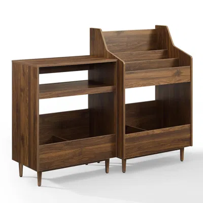 Crosley Brands Liam 2pc Record Player Stand And Vinyl Storage Set