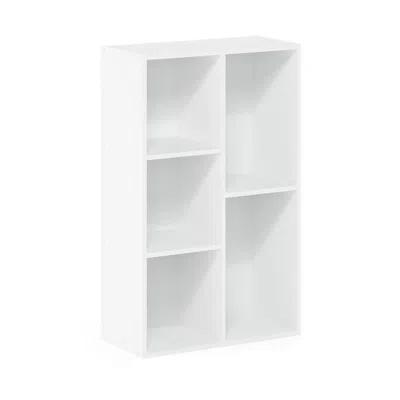 Furinno Luder 5-cube No Tool Assembly Open Shelf, White