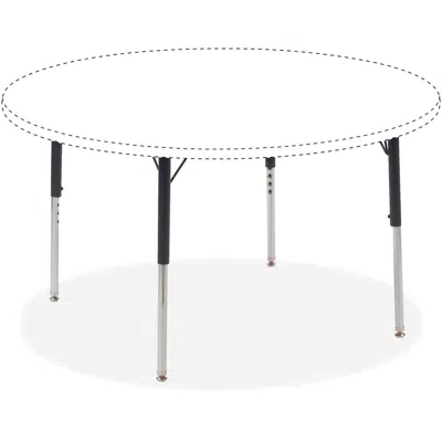 LORELL ACTIVITY TABLE HEIGHT-ADJUSTABLE LEG KIT - 22" TO 30"H - 30" LENGTH X 1.1" DIAMETER - BLACK, CHROME 