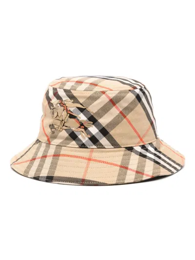 Shop Burberry Check Bucket Hat