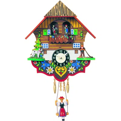 Engs Tler Battery-operated Clock - Mini Size With Music/chimes - 7.5"h X 7"w X 3"d