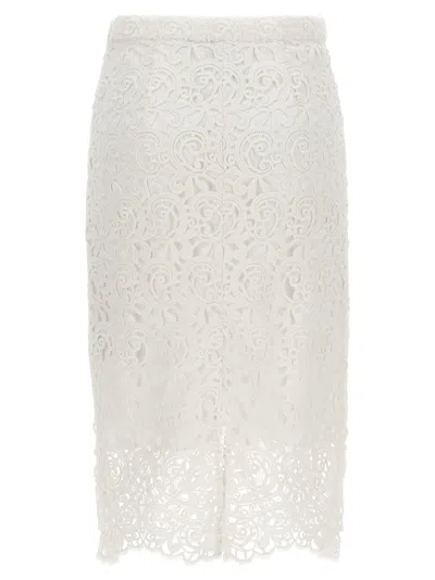 Shop Burberry Lace Skirt