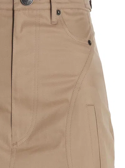 Burberry Button-closure Maxi Skirt With Flattering Silhouette