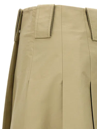 Burberry High-waisted A-line Skirt Pleated Design