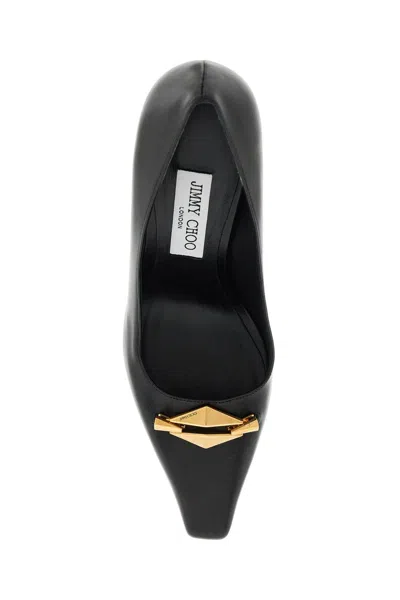 Jimmy Choo Ryker 90 Embellished Satin Pumps In Black
