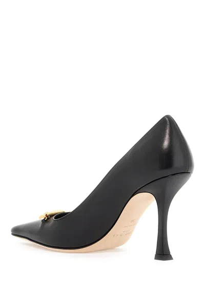 Jimmy Choo Ryker 90 Embellished Satin Pumps In Black