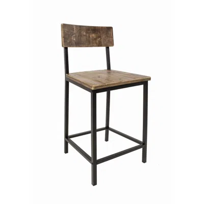 CREATIVE IMAGES RECLAIMED WOOD COUNTER STOOL, SET OF 2 
