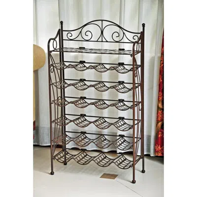 International Caravan Iron 24-bottle Wine Rack