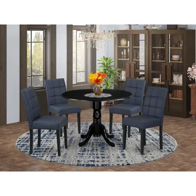 East West Furniture 5 Piece Kitchen Table Set Contain A Dining Table