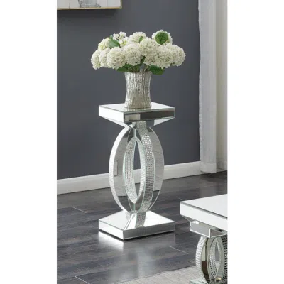 Coaster Co. Of America Amalia Square End Table With Lower Shelf Clear Mirror