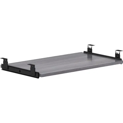 Lorell Universal Keyboard Tray - 26" X 0.8" X 15.4" - Finish: Charcoal