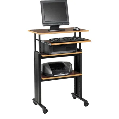Safco Muv Stand-up Adjustable Height Desk - Rectangle Top - Adjustable Height - 35" To 49", 1", 1", 14", 1