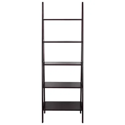 Casual Home 5-shelf Ladder Bookcase-espresso