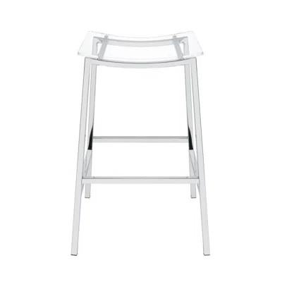 Steve Silver Zena Backless Bar Stool W/acrylic Seat Set Of Two