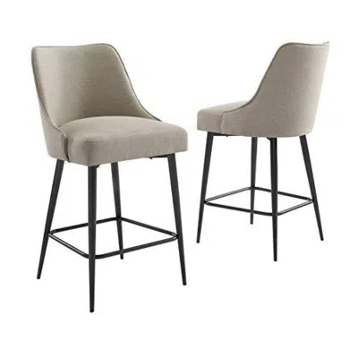 Steve Silver Olson Counter Chair Khaki - Set Of 2