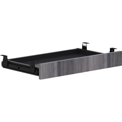 Lorell Universal Center Drawer - 28.4" X 16.7" X 5.1" - Finish: Weathered Charcoal