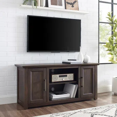 Crosley Furniture Camden 48" Low Profile Tv Stand Dark Walnut