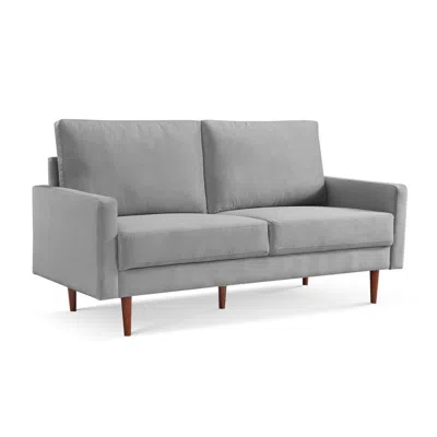 Os Home And Office Furniture 69 Inch Wide Upholstered Two Cushion Sofa With Square Arms