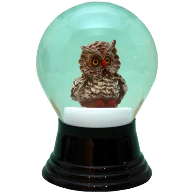 Perz Y Snowglobe - Medium Owl - 5"h X 3"w X 3"d