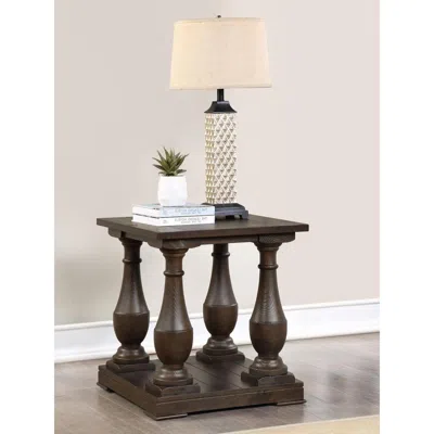 Coaster Co. Of America Walden Rectangular End Table With Turned Legs And Floor Shelf Coffee