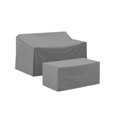 Crosley Furniture 2pc Furniture Cover Set Gray - Loveseat & Coffee Table