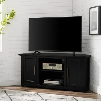 Crosley Furniture Camden 48" Corner Tv Stand Black