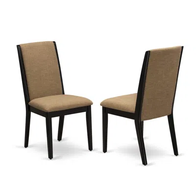 East West Furniture Parson Chairs-, Lap1t47