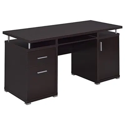 Coaster Tracy 2-drawer Computer Desk Cappuccino