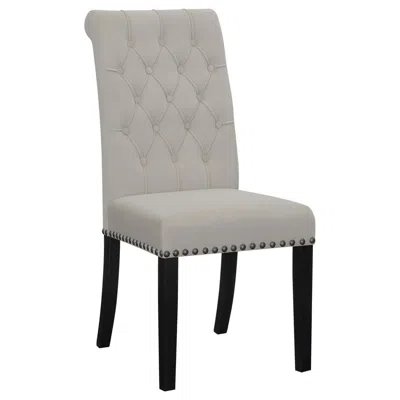 Coaster Co. Of America Alana Upholstered Tufted Side Chairs With Nailhead Trim (set Of 2)