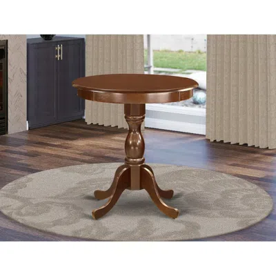 East West Furniture Est-mah-tp  Amazing Small Dining Table With Oak Color Table Top Surface And Asian