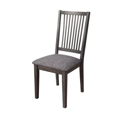 Alpine Furniture Lennox Set Of 2 Side Chairs, Dark