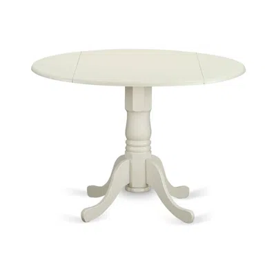 East West Furniture Dlve3-whi-47 - A Dinette Set Of Two Great Indoor Dining Chairs With Linen Fabric Light Sable Color A
