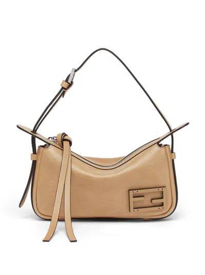 Shop Fendi Simply  Mini In Nude & Neutrals