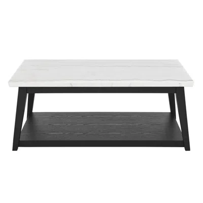 Steve Silver Vida-black White Marble Top Cocktail Tbl