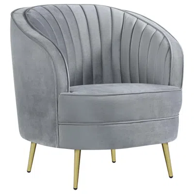 Coaster Co. Of America Sophia Upholstered Chair Grey And Gold