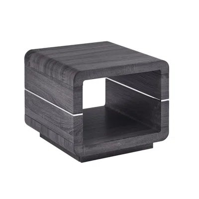 Best Quality Furniture Single End Table In Walnut Color