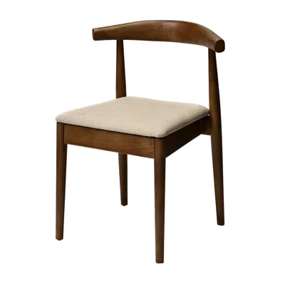 Csp Commerical Seating Products Mid Century Café Dark Walnut Dining Chairs