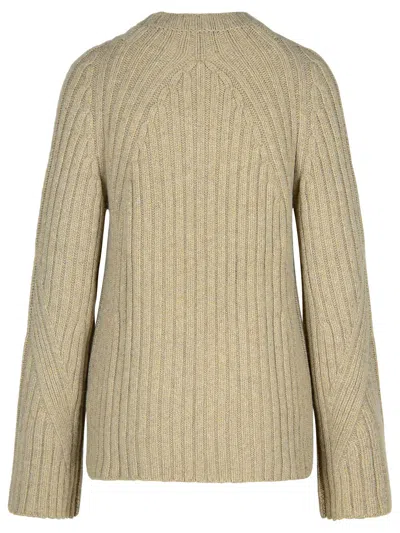 Khaite 'calvin' Beige Cashmere Sweater In Beige