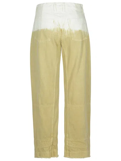 Jil Sander Denim Trousers Featuring Tie-dye Pattern In 浅褐色的