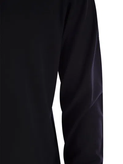 Fedeli Cotton Crew Neck Sweater In Blue