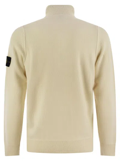 Stone Island Pullover Mit Kompass-patch In Natural