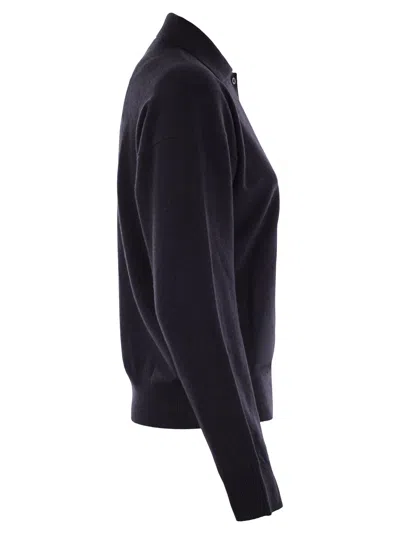 Peserico Women's Virgin Wool, Silk And Cashmere Tricot Sweater In Night Blue