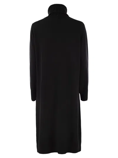 Fabiana Filippi Women's High Neck Dress With Sequins In Black
