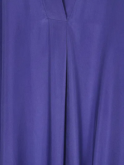 P.a.r.o.s.h Parosh Habotay Silk Dress In Blue