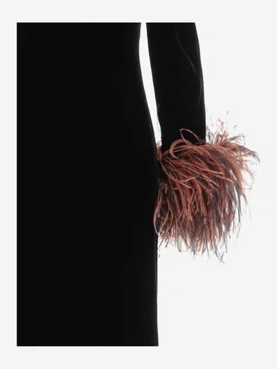 Stephan Janson Viscose Blend Long Dress In Black