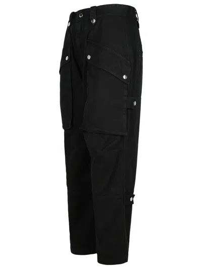 Isabel Marant Étoile Isabel Marant Etoile Jannick' Black Cotton Pants In Navy
